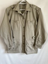 Unisex TILLEY ENDURABLES SAFARI FISHING Jacket Coat Give 'Em Hell Khaki Medium
