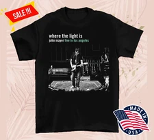 John Mayer Where the Light Is Live Short Tee Men Women Cotton Shirts