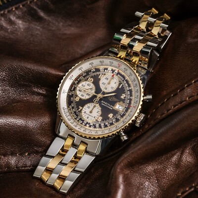 Breitling Old Navitimer II 42 Two-Tone Gold SERVICED Vintage Black