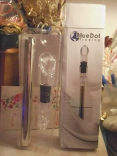 Blue Dot Trading a rod that chills your bottle of wine in a few minutes