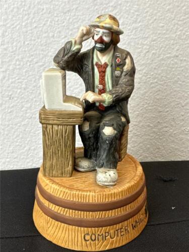 ^ Flambro Emmett Kelly Computer Whiz The San Francisco Music Box TESTED WORKS - Picture 1 of 4