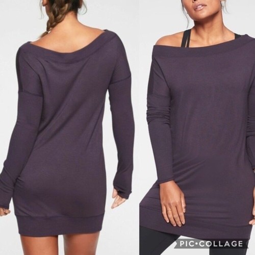 Athleta Studio Barre Sweatshirt Dress 2 