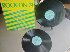 vintage vinyl double LP set, Rock-On '74, TEJ Records T.E.J.