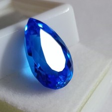 Natural Pear Cut Blue Sapphire Ceylon 8.50 Ct Certified Loose Gemstone JM177