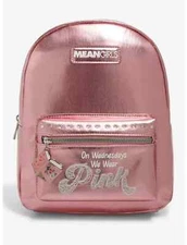 Mean Girls Metallic Pink Mini Backpack • On Wednesdays We Wear Pink • Bioworld