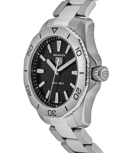 New Tag Heuer Aquaracer Quartz Black Dial Steel Men's Watch WBP1110.BA0627 - Afbeelding 3 van 4