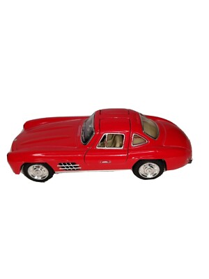 Modellino Mercedes 300 SL Coupé 1954 In Argento, Kinsmart 1:36 - Giocattolo Pressofuso Per Collezione - Foto 14