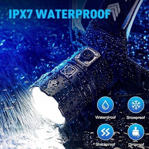 990000 Lumen LED Rechargeable Headlamp, 60H Long Battery Life Head Lamp with - Picture 7 of 7