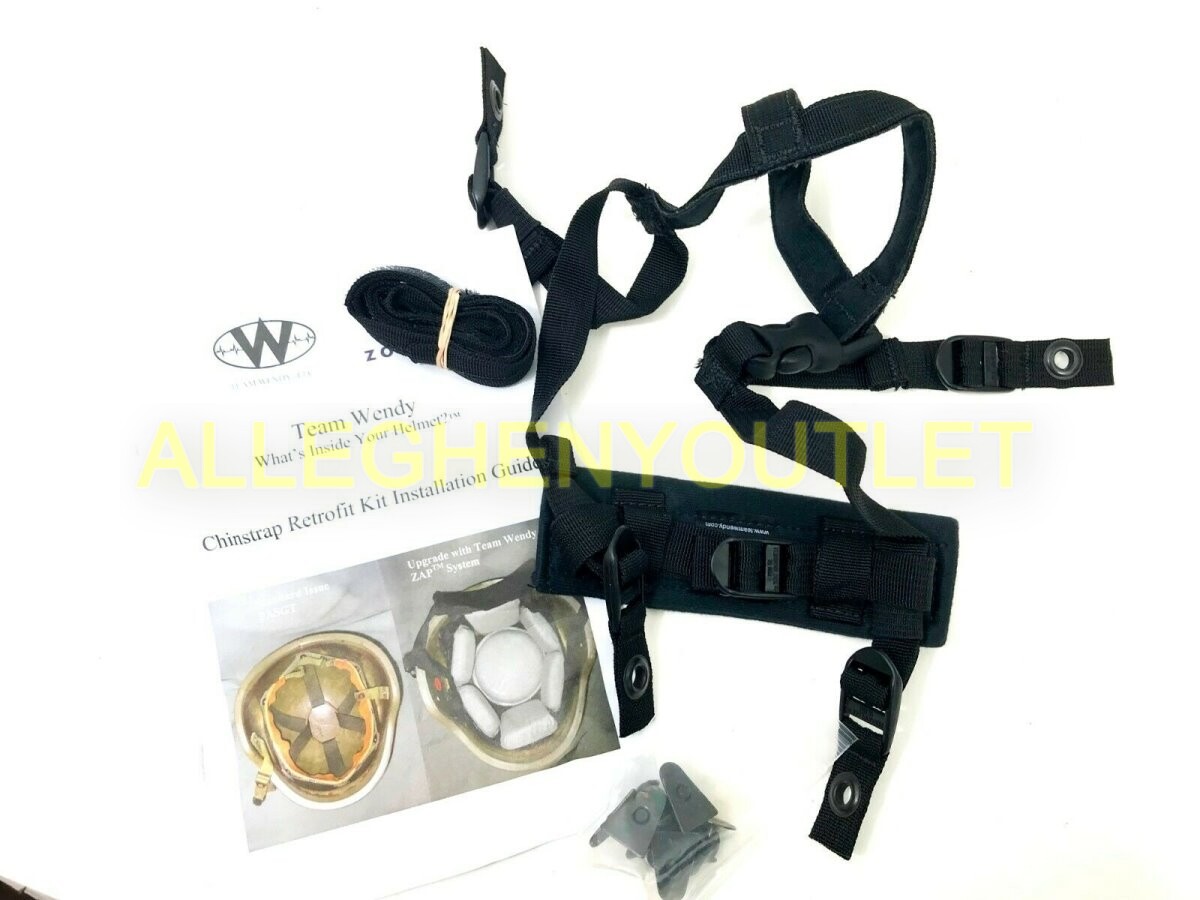 TEAM WENDY 4 POINT CHINSTRAP RETROFIT KIT ASSEMBLY WITH TEAM WENDY 4 POINT CHINSTRAP RETROFIT KIT ASSEMBLY WITH