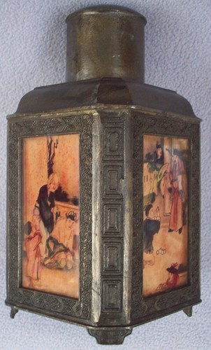 ANTIGUO CARRITO DE TÉ CHINO METAL VIDRIO ESTIMADO 1900 antigüedad asiática antigua - Imagen 2 de 8