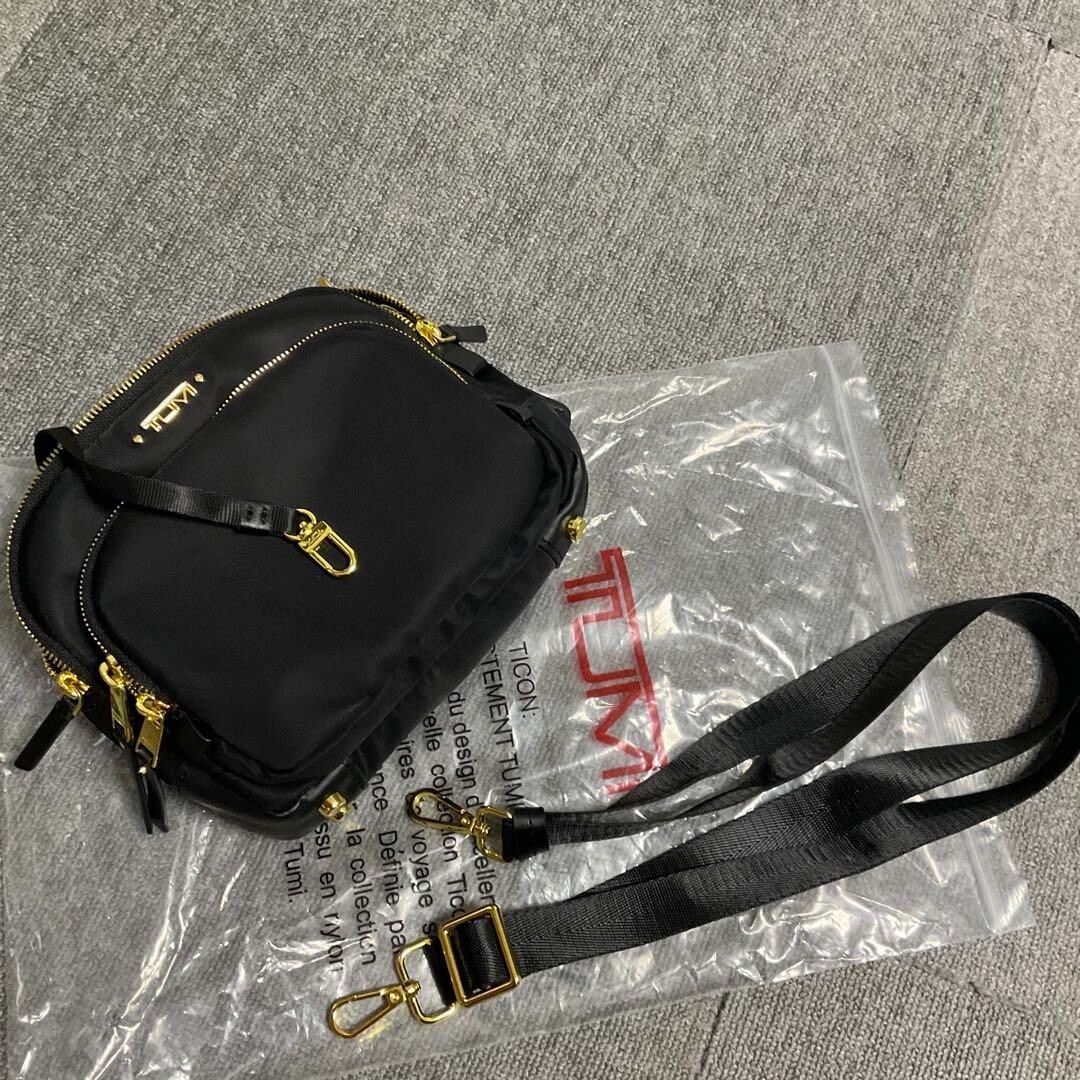 TUMI Voyageur Troy Shoulder Bag Crossbody Nylon Black Lightweight New