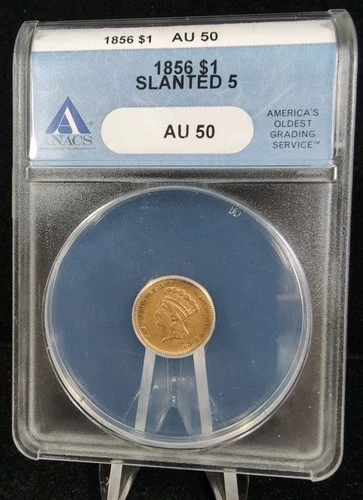 Photo of a 1856-P Gold Dollar from an eBay listing that sold on Jul 22, 2026