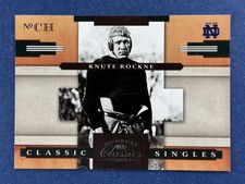 2008 Donruss Classics Singles #CS-7 Knute Rockne Notre Dame /1000