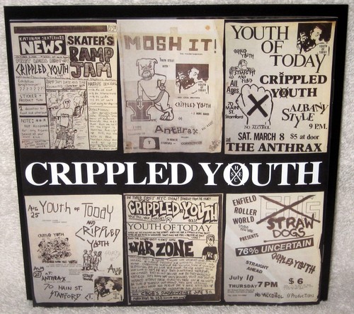 CRIPPLED YOUTH Join The Fight 7" Ep STRAIGHT EDGE Hardcore REISSUE Pink Vinyl - Picture 3 of 3