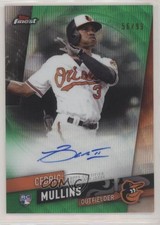 2019 Topps Finest Auto Green Refractor 56/99 Cedric Mullins #FA-CM Auto 5w7
