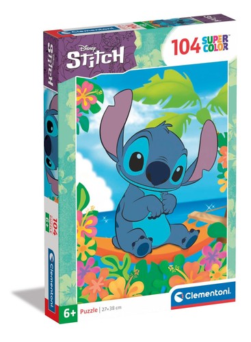 Clementoni 25755 Disney Stitch Jigsaw 104 Pieces-Supercolor Children 6 ...