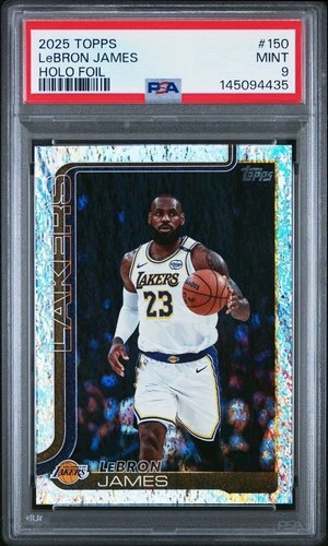 2025 Topps Basketball #150 LeBron James Holo Foil PSA 9 Card MINT Trusted Seller