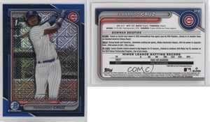 2024 Bowman Chrome Prospects Blue Refractor /150 Fernando Cruz #BCP-197