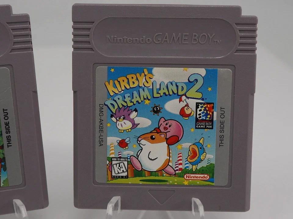 Game Boy Kirby's Dream Land 1 & 2 Nintendo Original Lot 2 Kirby Authentic Games - Image 3 of 4