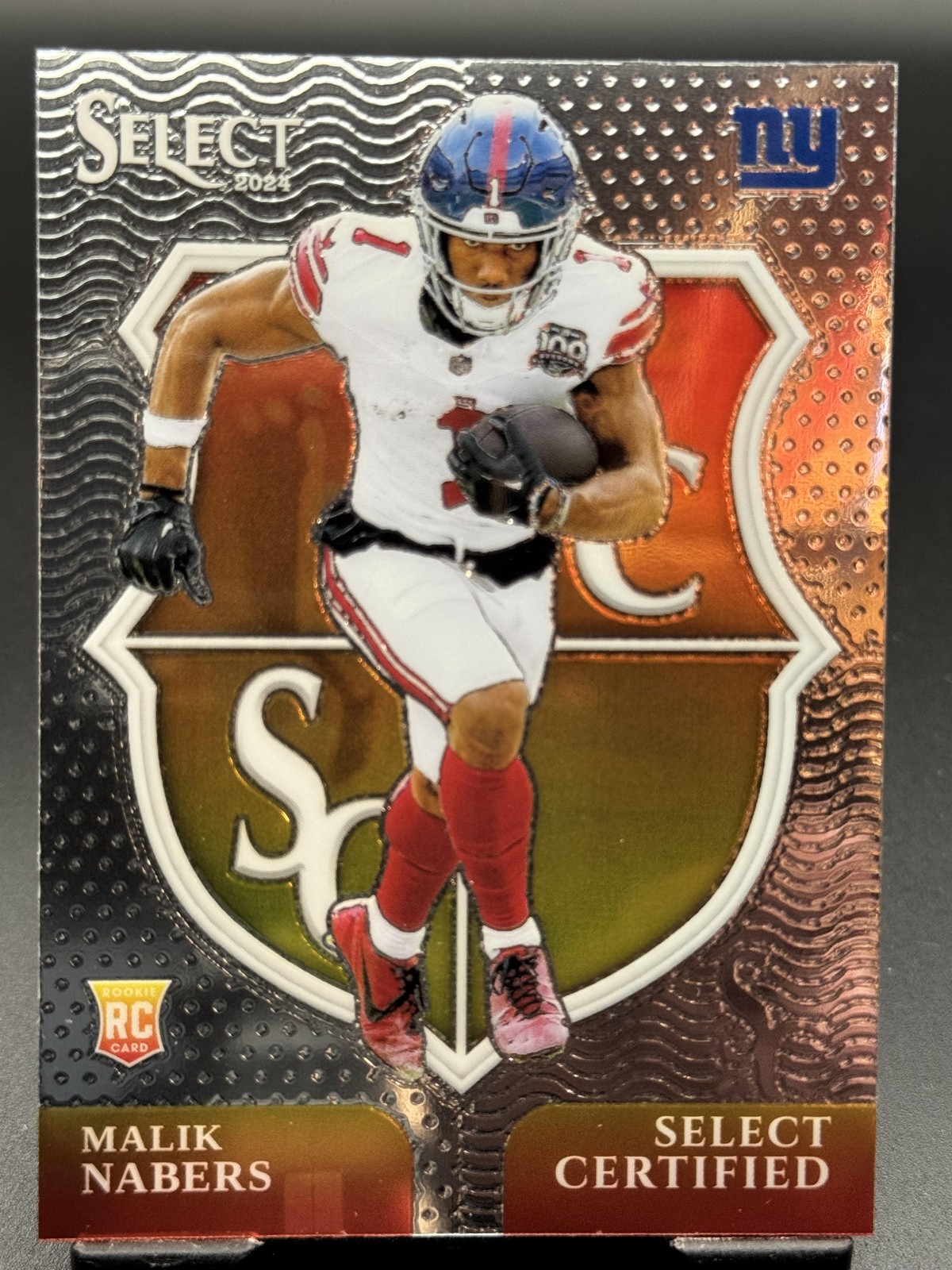 2024 Panini Select - Malik Nabers Select Certified Rookies #6 New York Giants