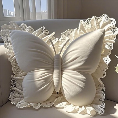 Princess Butterfly Office Pillow Living Room Bow Bedroom Car Sofa Cushion Home - Bild 4 von 19