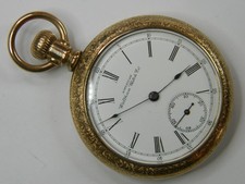 NICE VINTAGE 1898 WALTHAM 1888 16S 10K 15YR GOLD FILLED 15J POCKET WATCH - RUNS