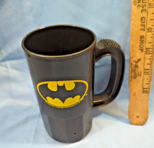 BATMAN Super Mug cup plastic 10-12 OZ DC Comics vintage 1989