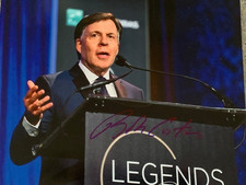 BOB COSTAS SIGNED 8x10 PHOTO HALL OF FAME LEGENDS 8X10