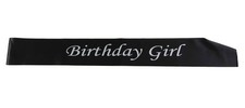 Birthday Girl Sash - Party - Black/White Monotype Font