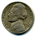 1942 P JEFFERSON NICKEL SCARCE RARE US AMERICAN OLD AUCTION  5 CENT COIN #4732