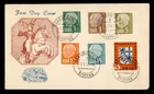 DR WHO 1957 GERMANY SAAR FDC PRESIDENT COMBO M82471
