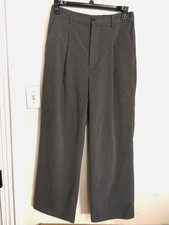 Urban Outfitters Womens Pants L Gray Wide Leg Stretch Trousers Pockets Office