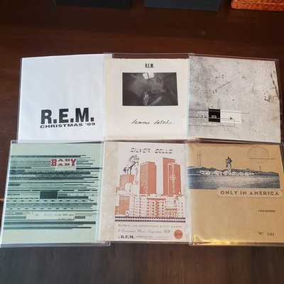 R.E.M. 6 limited 45s club single collection *RARE*
