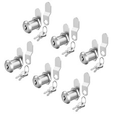 6 Pack Mailbox Lock Cam Locks Keyed Alike, 7/8" Cabinet Lock with Key, Secure...