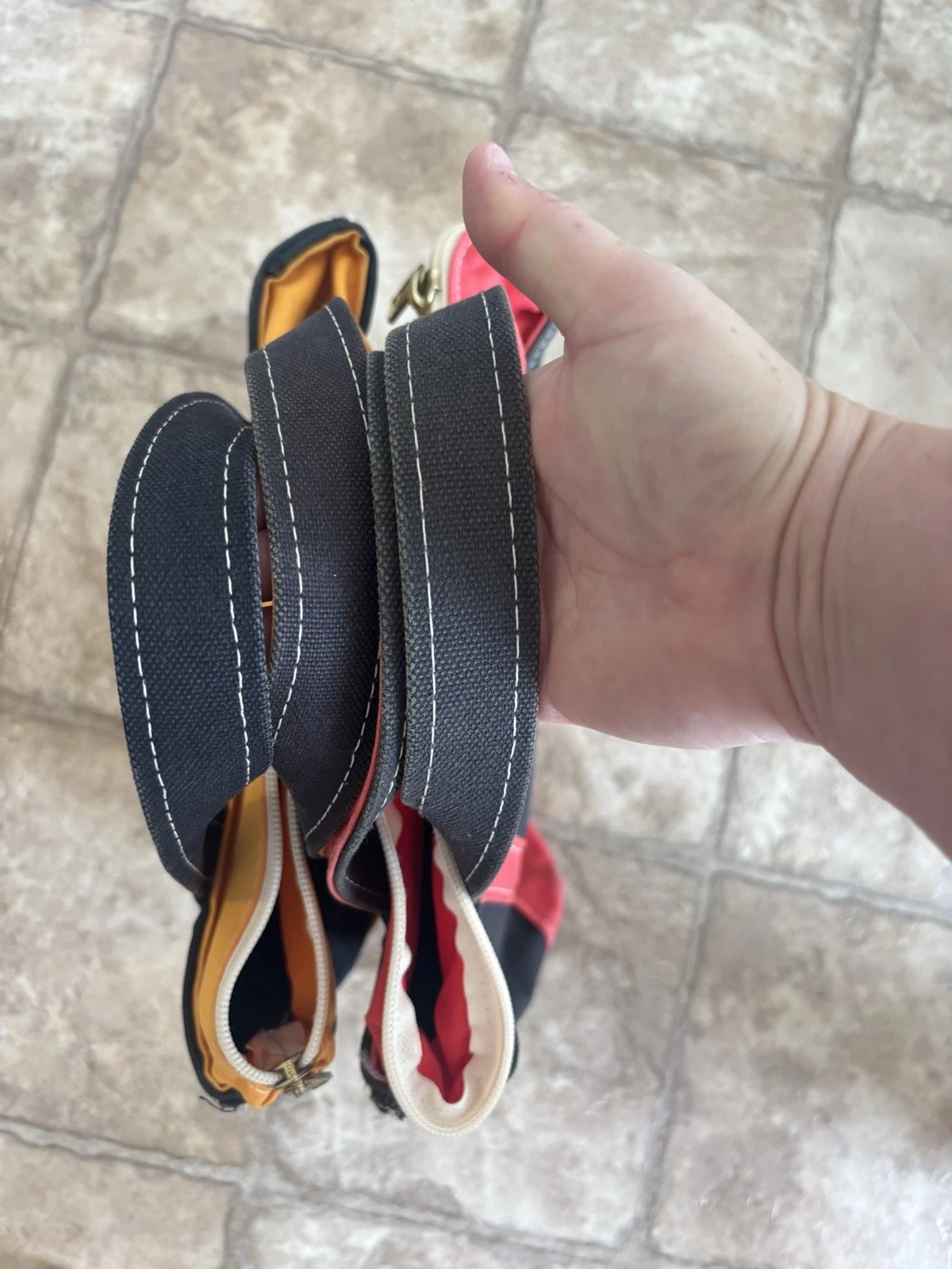 LL BEAN BOAT AND TOTE 2 mini borsa vintage LL Bean barca e tote blu e verde micro tela USA anni 80 90