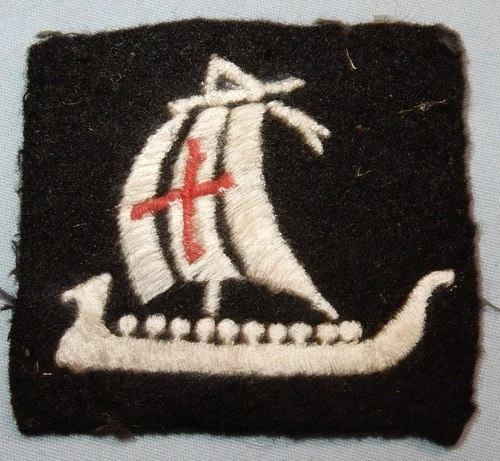 WW2 5 CORPS REGIMENT CLOTH FORMATION SIGN BADGE MILITARY PATCH ORIGINAL