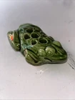 Early Antique Brush-McCoy Arts & Crafts Frog Flower Frog Kolorkraft Green #060