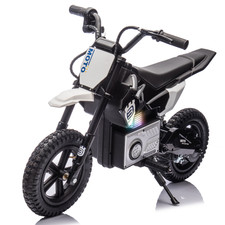 24V Kids Electric Motorcycle Toy, 200W Motor, LED Lights, Bluetooth MP3, 9.3MPH