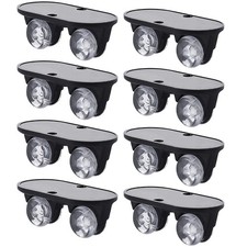 8 Pcs Heavy Duty Appliance Rollers Self-adhesive Case Universal Wheel Pulley