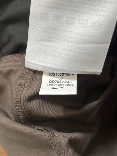 Nike Style Essentials Unlined Cropped Pants ‘Brown’ (size mens W36xL25) - Picture 8 of 11