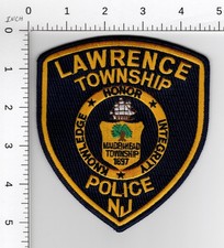 LAWRENCE TOWNSHIP ^^ ( UPDATED VERSION )  NEW JERSEY - COLLECTIBLE POLICE PATCH