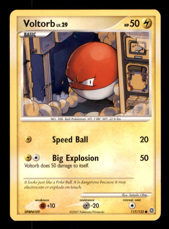 Voltorb 117/132 Common Secret Wonders Pokemon Moderately Played