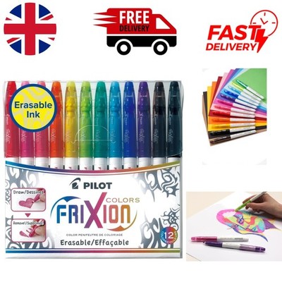 Vielseitige Frixion radierbare Malstifte - sortierte 12er Pack für Kinder & Erwachsene