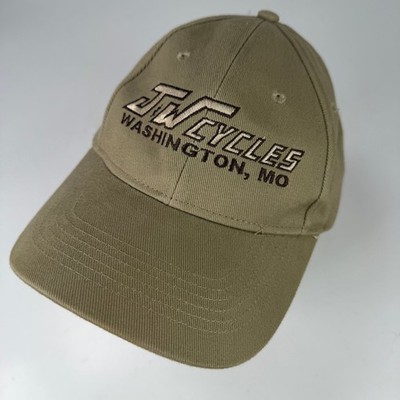 Anvil Baseball Cap JW Cycles Washington MO Herren Olivgrün Strapback Hut