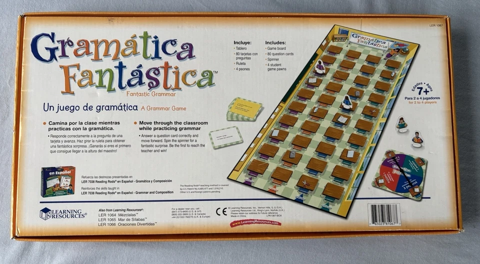 Gramática Fantastica Juego de Alfabetización Española Edad 7+ Recursos de Aprendizaje Foto 2 de 4