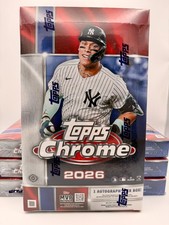 2026 TOPPS CHROME BASEBALL HOBBY BOX (1 AUTO) FACTORY SEALED | FRESH CASE