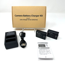 Loture LP-E10 Dual LCD Charger Battery Kit Canon Rebel T7 T6 T5 T3 2000D