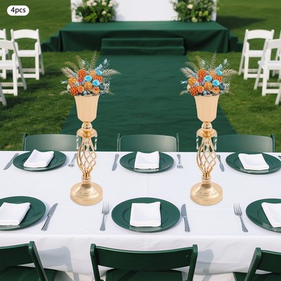 4 Pcs Floral Decoration Vases, Tabletop Centerpiece For Table Decoration