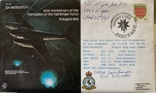 WW2 RAF B29 Sqn Ldr Lewis Brandon DFC and G/Lt H Eyton-Jones 226 + 21 sqn signed