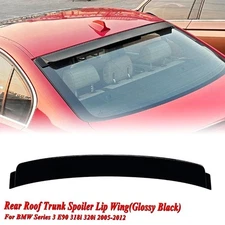 Car Gloss Black Rear Trunk Spoiler Lip Roof Wing For BMW 3 Series E90 2005-2012
